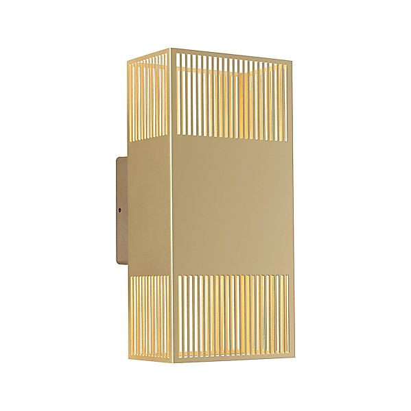 Paulmann "LED Wandleuchte Tharin IP44 3000K 120x104mm 2x3,7W Gold" günstig online kaufen