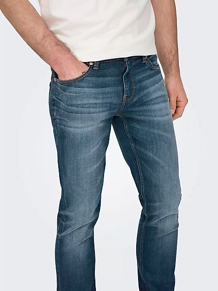 ONLY & SONS Slim-fit-Jeans "OS ONSLOOM SLIM BLUE GREY 40", mit Destroyed Ef günstig online kaufen