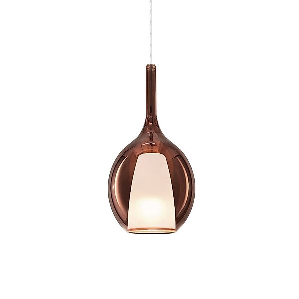 Ideal Lux Pendellampe Kalique 2, kupferfarben, Ø 18 cm günstig online kaufen
