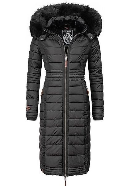 Navahoo Wintermantel "Umay", langer Damen Winter Steppmantel mit Kunstfellk günstig online kaufen