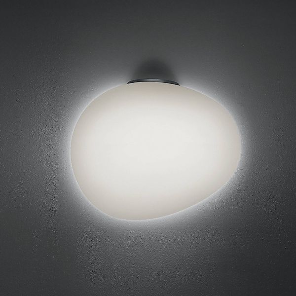 Foscarini Gregg grande semi 2 Wandlampe, grafit günstig online kaufen