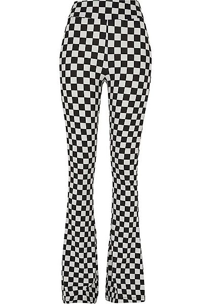URBAN CLASSICS Leggings Urban Classics Damen Ladies Checked Boot Cut Leggin günstig online kaufen