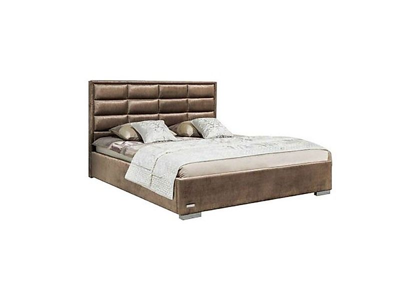 JVmoebel Bett Textil Schlafzimmer Möbel Betten Polster Gestell Braun, Made günstig online kaufen