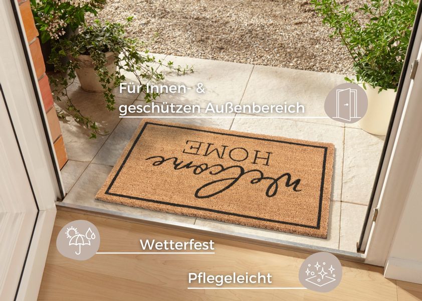 HANSE Home Fußmatte "Mix Mats Kokos Welcome Home, Türmatte" rechteckig 15 m günstig online kaufen