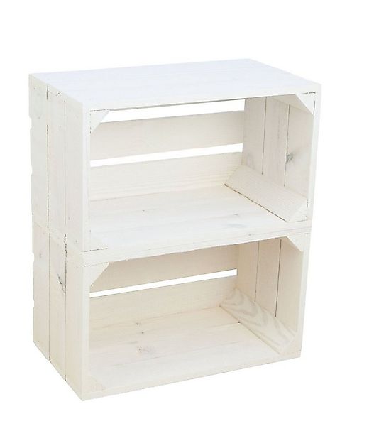 Kistenkolli Altes Land Allzweckkiste Regalkiste "Hilde" weiß ohne (Spar-Set günstig online kaufen