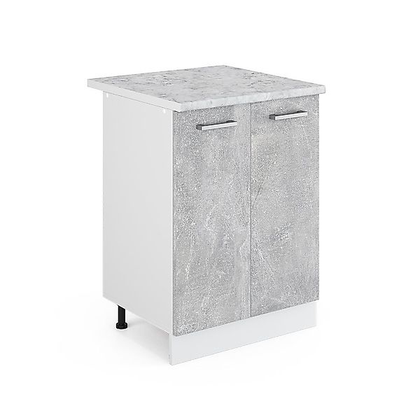 Vicco Schranksystem R-Line, Beton/Weiß, 60 cm günstig online kaufen