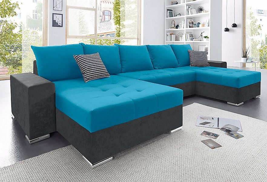 COLLECTION AB Wohnlandschaft "XXL-Josy U-Form, Breite 333 cm, mit 2 Recamie günstig online kaufen