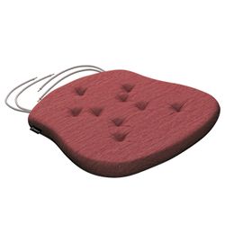 Stuhlkissen Peter mit Bindeschnur, ziegelrot, 41x 38 x 3,5 cm, Chenille (16 günstig online kaufen