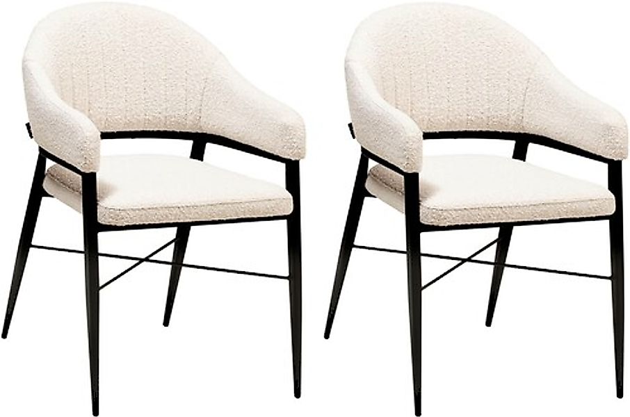 OMG Design Armlehnstuhl »Roma«, (Set), 2 St., Stoff, bequemer Esszimmerstuh günstig online kaufen