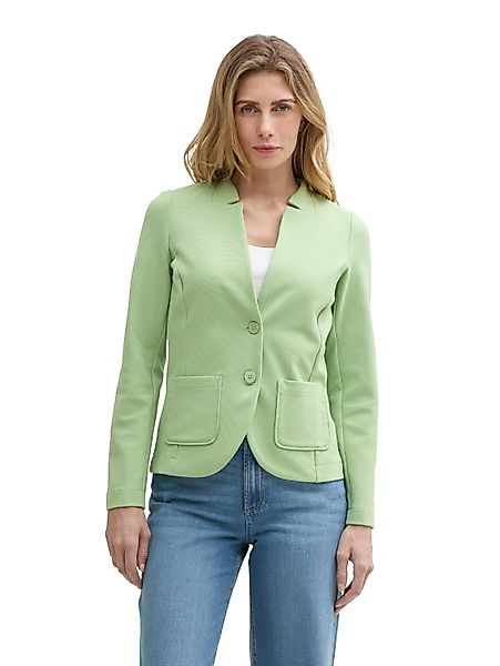 TOM TAILOR Sweatblazer Ottoman mit aufgesetzten günstig online kaufen