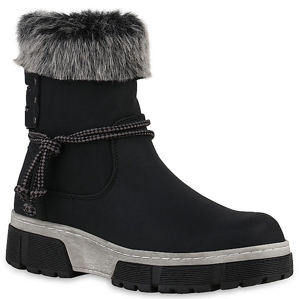 VAN HILL 840732 Schnürstiefelette Damen Gefütterte günstig online kaufen