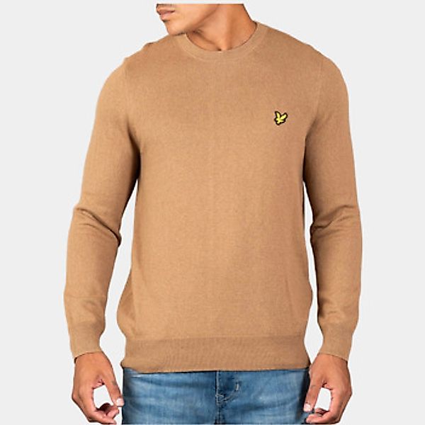 Lyle & Scott  Pullover Cotton merino crew neck jumper - tigers eye günstig online kaufen