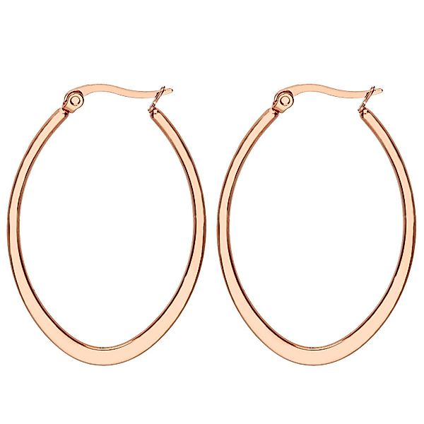 LÖB Paar Creolen Edelstahl 18K Roségold günstig online kaufen