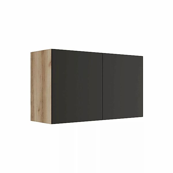 Optifit Oberschrank 100 x 57,6 x 34,6 cm Noah420 Anthrazit Wildeiche NB günstig online kaufen