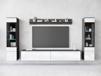 INOSIGN Wohnwand "VERA II" Komplett-Set, 4 Stk. tlg. Vitrine mit Verglasung günstig online kaufen