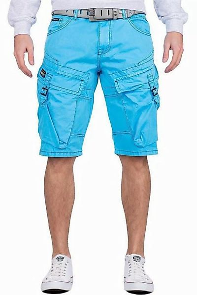 Cipo & Baxx Jeansshorts Kurze Hose BA-CK229 Hellblau W33 Cargo Style mit Se günstig online kaufen