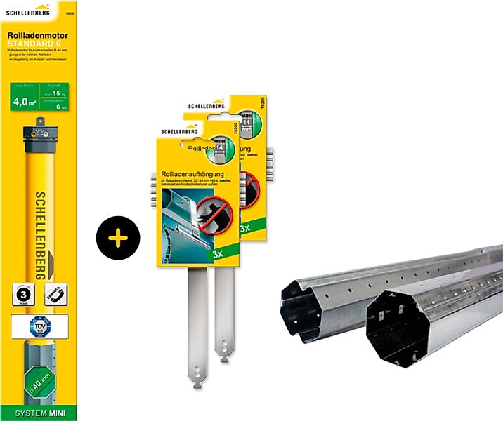 SCHELLENBERG Achtkantwelle »Standard, Rohrmotor mit mechanischer Endlagenei günstig online kaufen