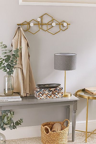 moebel-direkt-online Wandgarderobe Sally, aus Metall, goldfarben beschichte günstig online kaufen