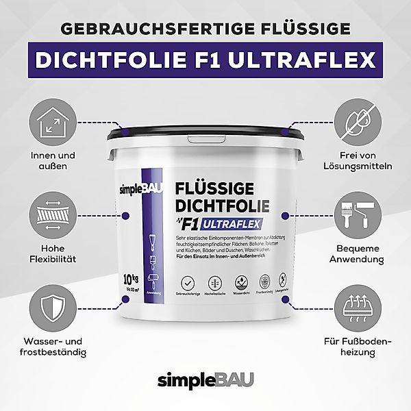 simpleBAU Dichtstoff Flüssigfolie Dichtfolie Ultraflex 1.5 günstig online kaufen