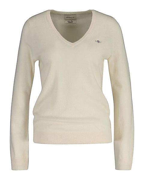 Gant V-Ausschnitt-Pullover EXTRAFINE LAMBSWOOL V-NECK günstig online kaufen