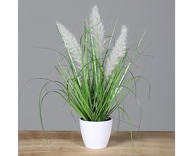 Kunstgras künstliches Kugelgras/ Palmgras im Topf ca. 38cm, mucPlants günstig online kaufen