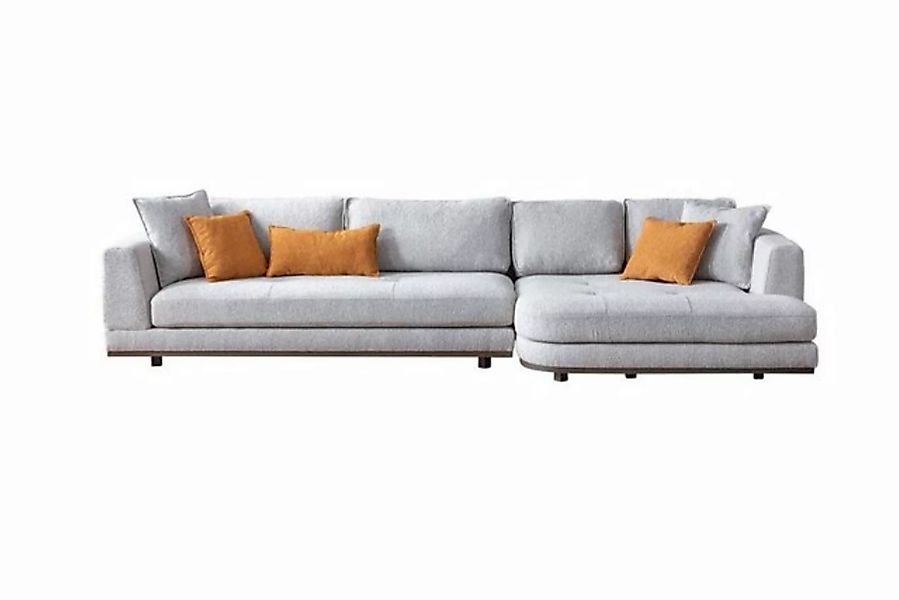 JVmoebel Ecksofa Luxus Ecksofa L - Form Modern Möbel von Wohnzimmer Grau fa günstig online kaufen