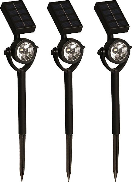 LUXFORM Gartenstrahler "Solar-Erdspießleuchte - Zamora - 3 Stück - LED" LED günstig online kaufen