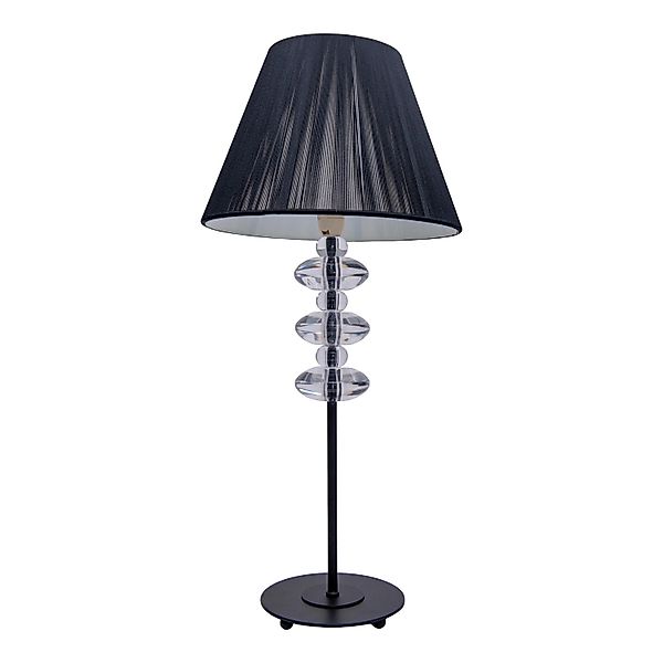 Näve Tischleuchte Amira Schwarz Ø 26 cm x 51 cm günstig online kaufen