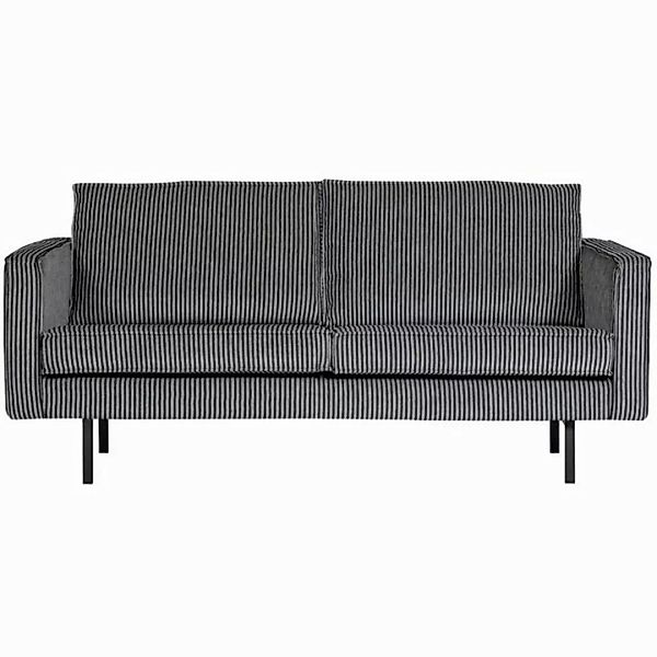 BePureHome Sofa Sofa Rodeo 2,5 Sitzer aus Stoff, Schwarz/Grau günstig online kaufen