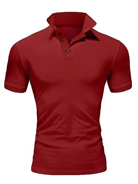 Amaci&Sons Poloshirt MAINE Basic Kurzarm Poloshirt günstig online kaufen