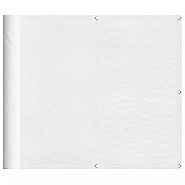 vidaXL Balkonsichtschutz Balkon-Sichtschutz Weiß 90x1000 cm günstig online kaufen