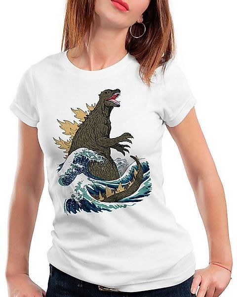 style3 T-Shirt Kanagawa Monster japan godzilla gojira wave nippon tokio tok günstig online kaufen