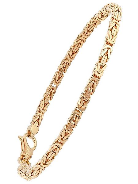 HOPLO Goldarmband Goldarmband Königskette Breite 3,0 mm 19 cm massiv 585-14 günstig online kaufen