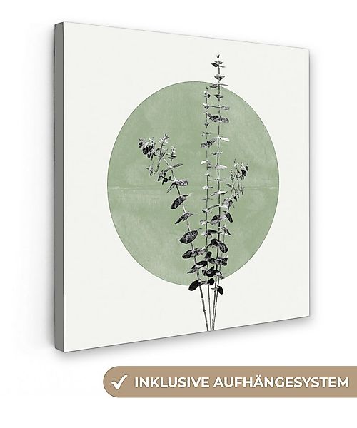 OneMillionCanvasses® Leinwandbild Grün - Pflanzen - Natur - Abstrakt, Fotod günstig online kaufen