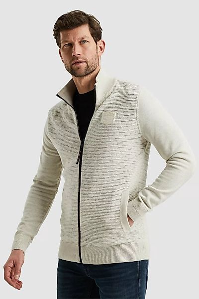 PME Legend Sweat Zip Jacket Ecru  - Größe XXL günstig online kaufen