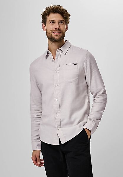 STREET ONE MEN Langarmhemd aus reiner Baumwolle günstig online kaufen