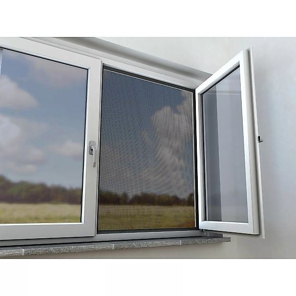 Insektenschutznetz Fenster Anthrazit 130 x 150 cm günstig online kaufen