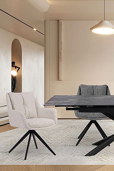 SIT Armlehnstuhl, Bouclé, mit 360° Drehfunktion günstig online kaufen