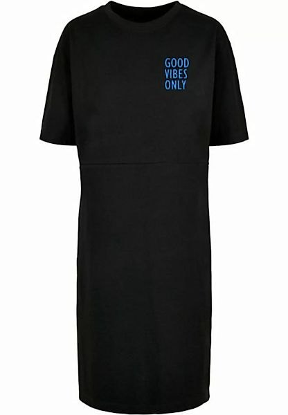 Merchcode Stillkleid "Damen Ladies Good Vibes Only Oversized Slit Tee Dress günstig online kaufen