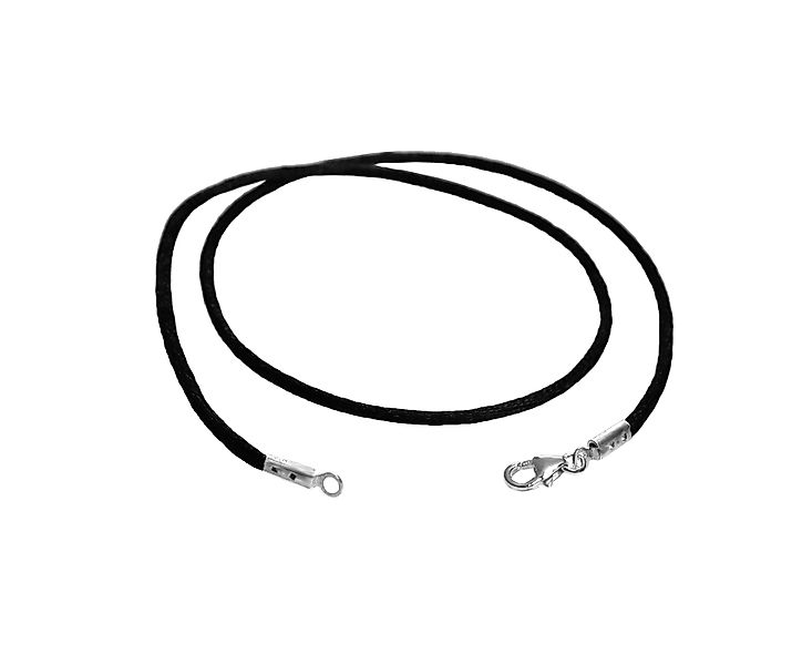 Edellis Kette mit Anhänger Schwarzem Seidenband günstig online kaufen