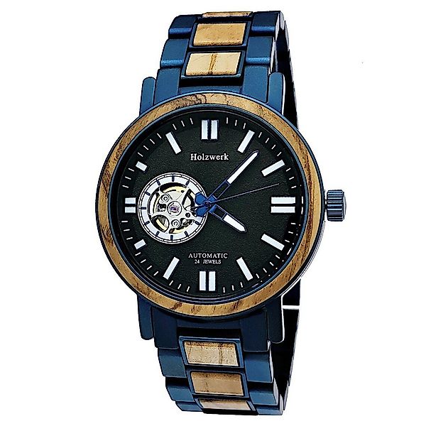 Holzwerk Automatikuhr Designer Herren Edelstahl & günstig online kaufen