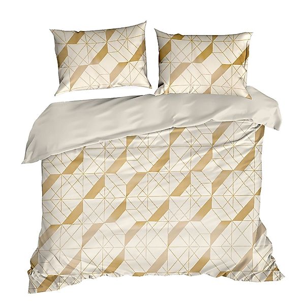 Design91 Bettwäsche Mikrofaser, 3 TLG Bettwäschegarnitur günstig online kaufen