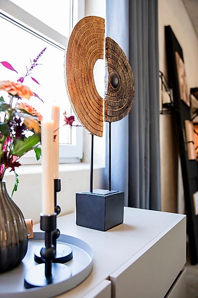 Casablanca by Gilde Wanddekoobjekt "Skulptur Carve auf Sockel" günstig online kaufen