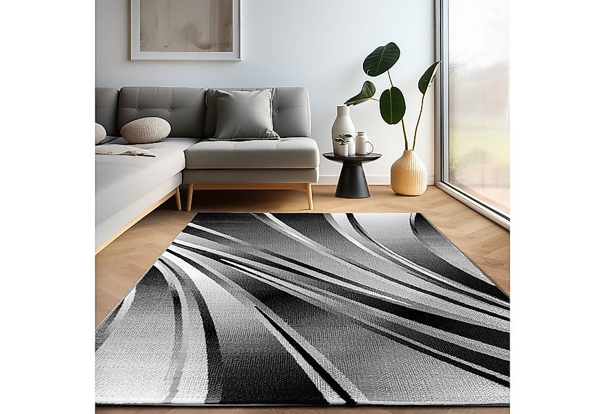 Carpettex Designteppich Abstrakt Wellen Design, Rechteckig, Höhe: 12 mm, Ku günstig online kaufen