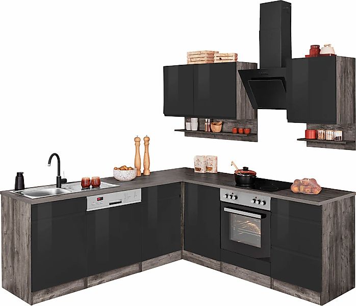 KOCHSTATION Winkelküche KS-Virginia, Stellbreite 220/220 cm, günstig online kaufen