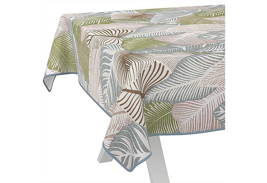 ANRO Tischdecke Wachstuch abwaschbar Blätter Tischwäsche (Einzelstück 1-tlg günstig online kaufen
