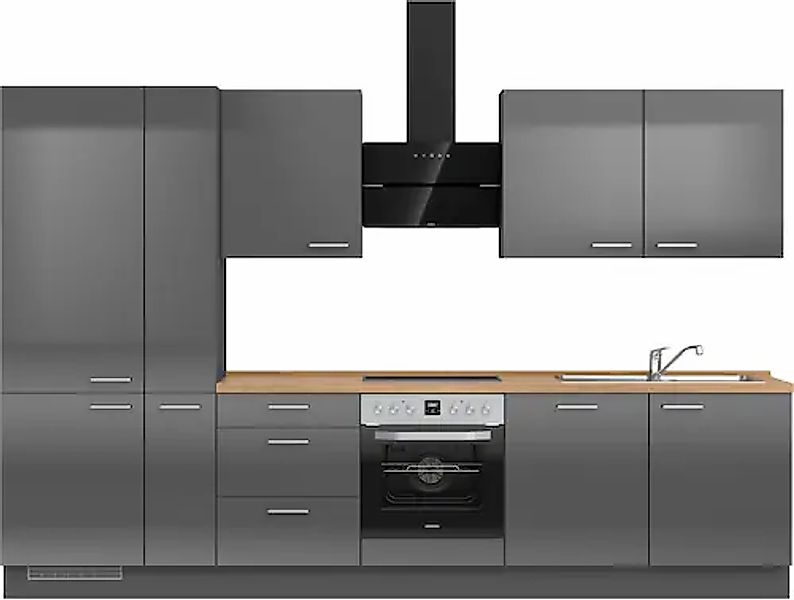 nobilia® Küchenzeile »"Flash II"« vormontiert, Ausrichtung wählbar, Breite günstig online kaufen