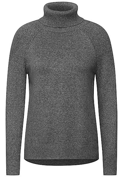 CECIL Strickpullover NOS_Cosy Structure Mix Rollnec günstig online kaufen