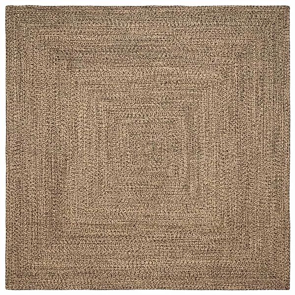 vidaXL Bereichsteppich Braun 240 x 240 cm Jute 42010505 günstig online kaufen