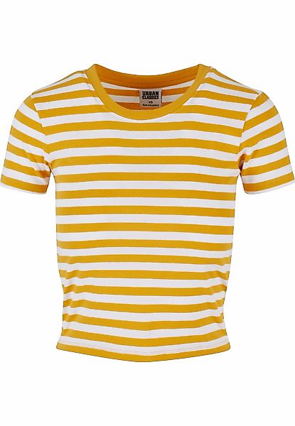 URBAN CLASSICS T-Shirt "Urban Classics Damen Ladies Short Striped Tee" 1 St günstig online kaufen